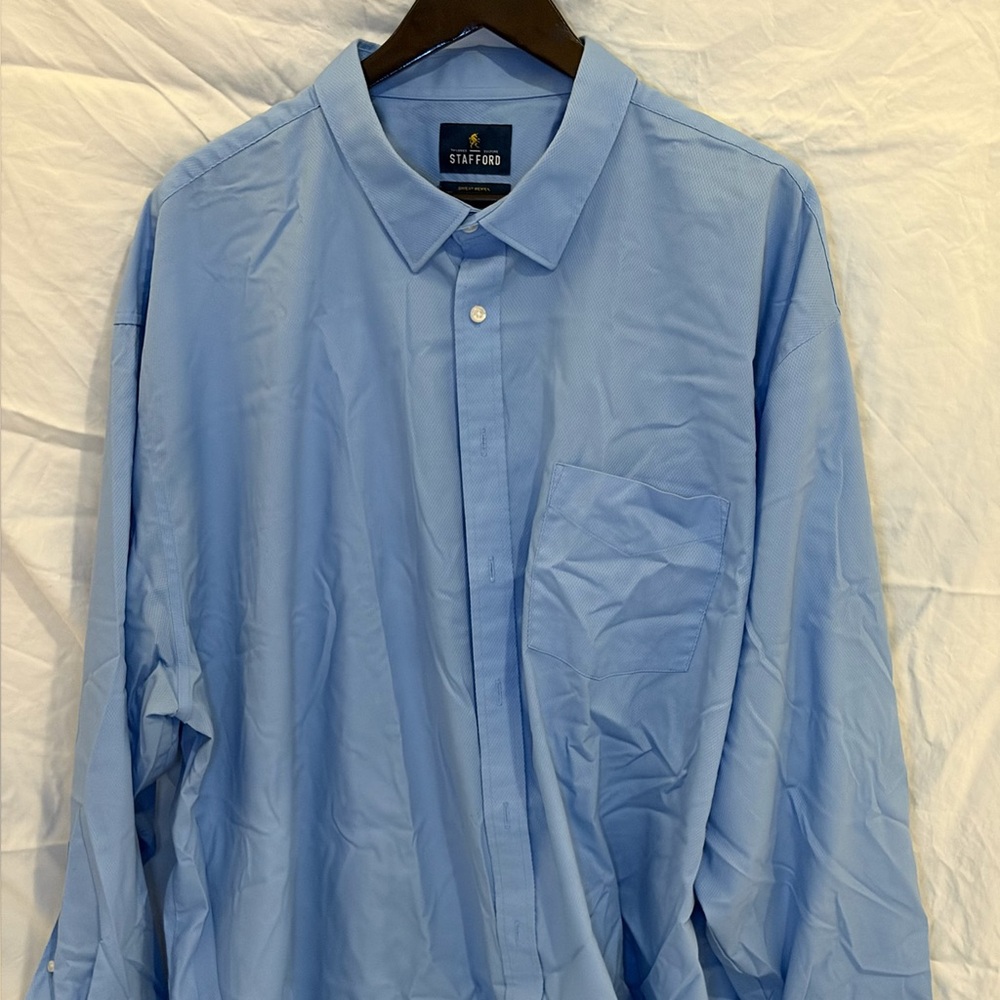 Stafford Men's Light Blue Dress Shirt